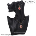 64236 Xuping top grade magnet multicolor gold drop earrings geometric jewelry set China wholesale